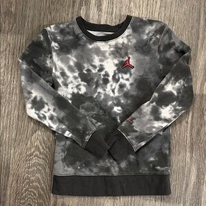 Kids Jordan Sweater in Black and Gray Sz M